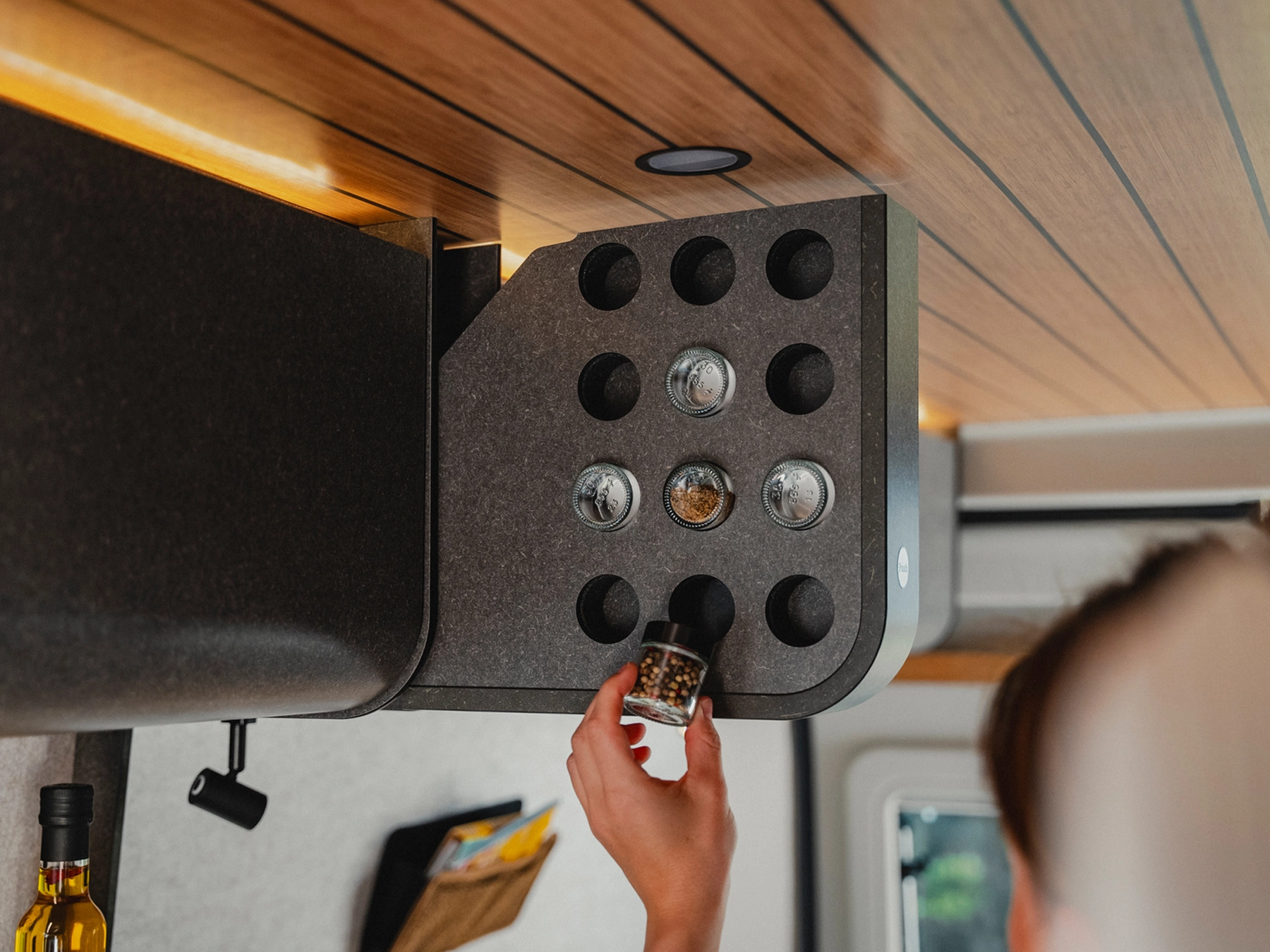 Hymer Redwood Campervan Core - Kitchen Spice Rack