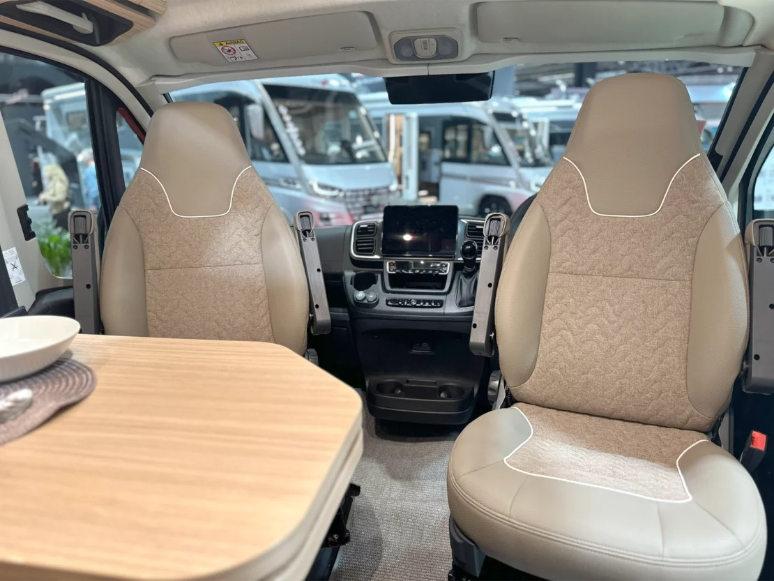 Malibu 640 Campervan NEC Show 2025 - Lucca Style Cab Seats