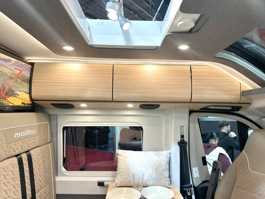 Malibu 640 Campervan NEC Show 2025 - Lucca Style Overhead Storage