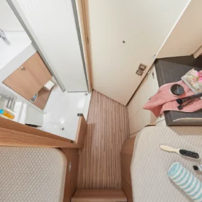 Malibu First Class Two Rooms Campervan - Shower Open copy