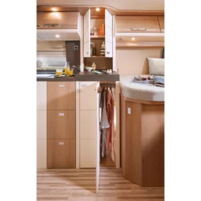Malibu First Class Two Rooms Campervan - Wardobe Storage