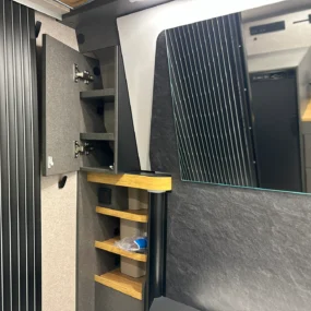 Hymer Redwood 601 Sport Pop Top Bathroom Mirror and Cupboard