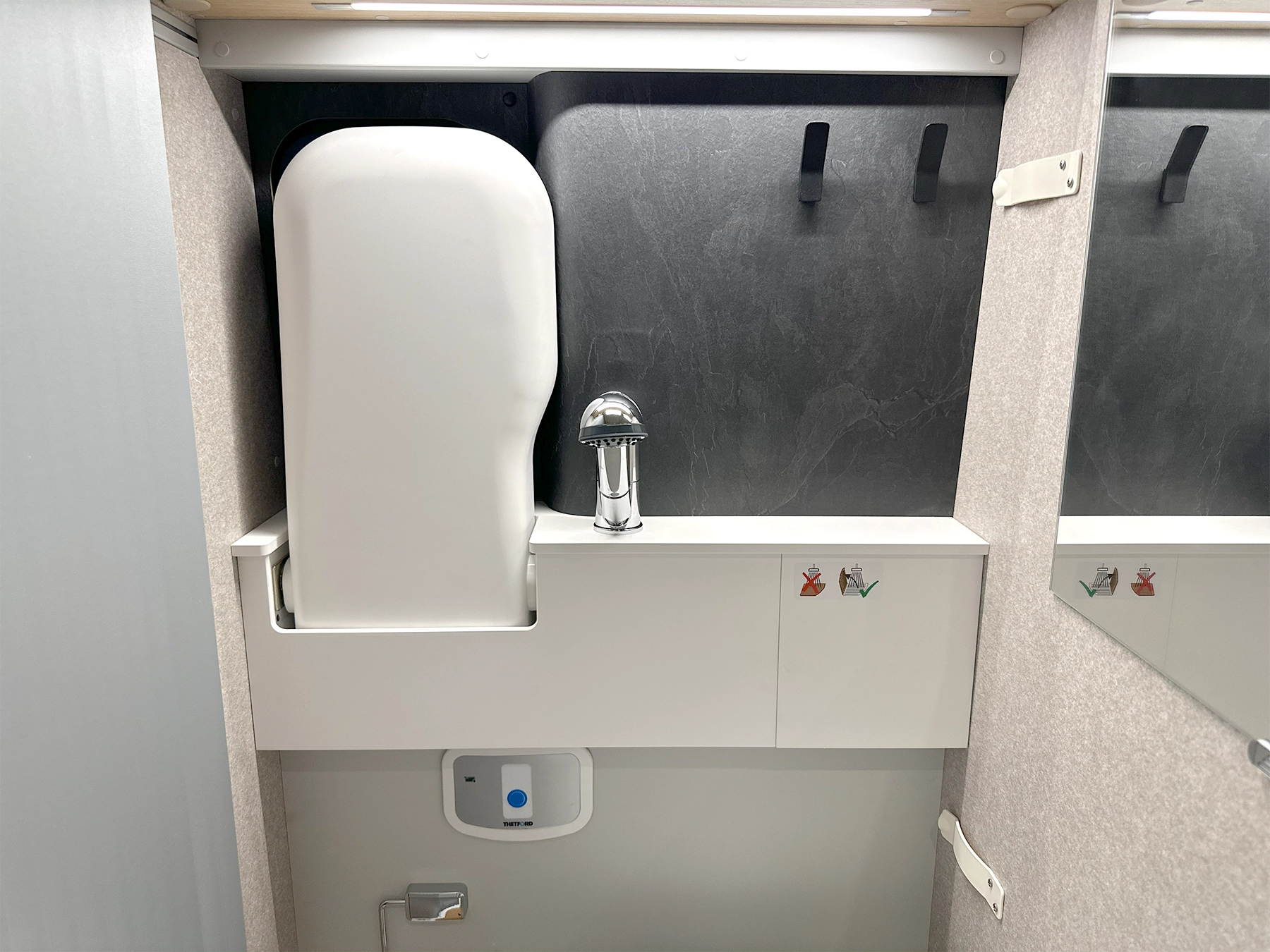 Hymer Yosemite Pop-Top Bathroom Sink Folded
