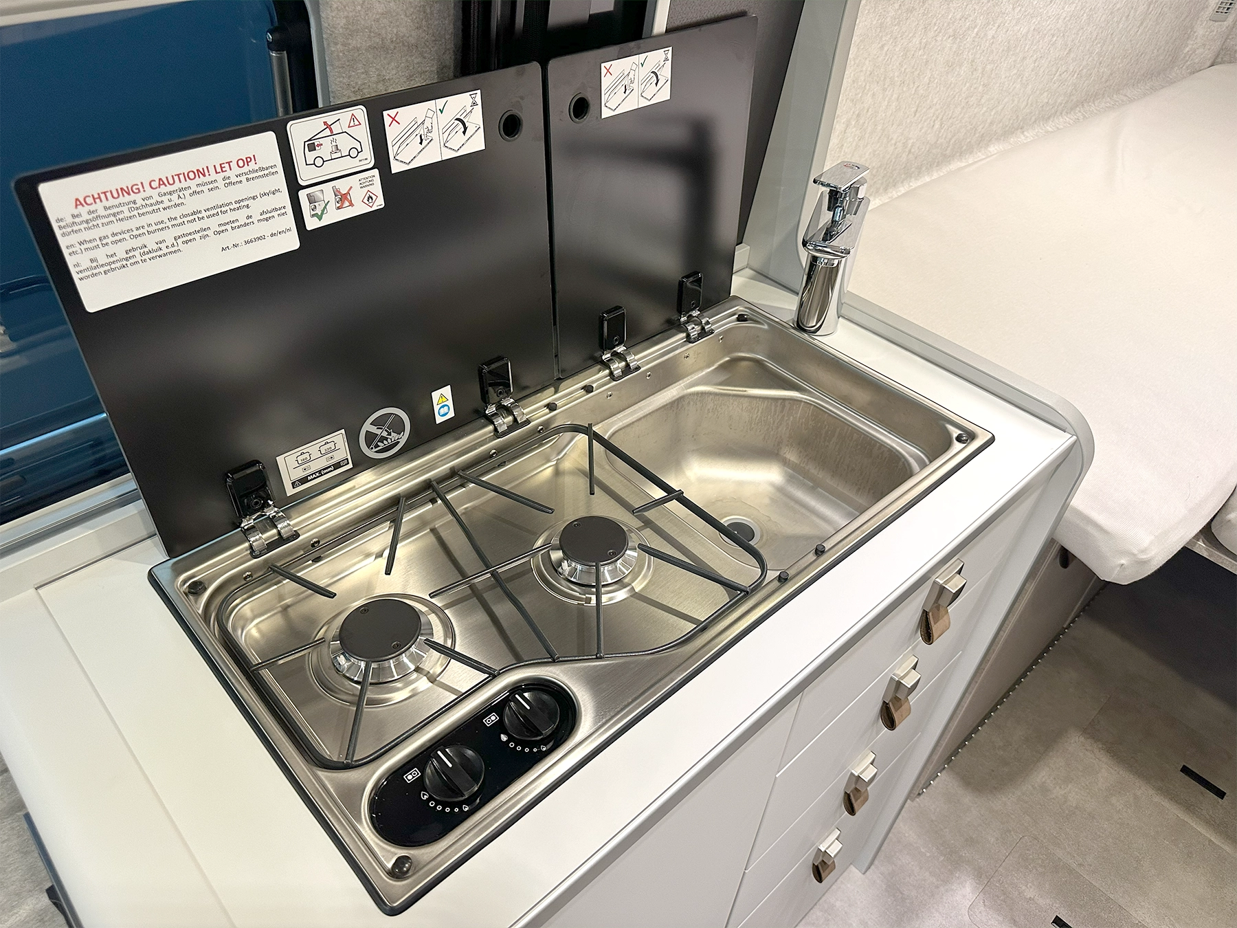 Hymer Yosemite Pop-Top Kitchen Sink & Hob