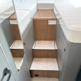 Hymer B-MC I 600 Step Access To Bed