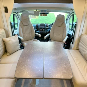 Burstner B66 594 TD Lounge Area Table Extended