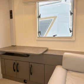 Burstner B66 744 TD Rear Lounge Storage