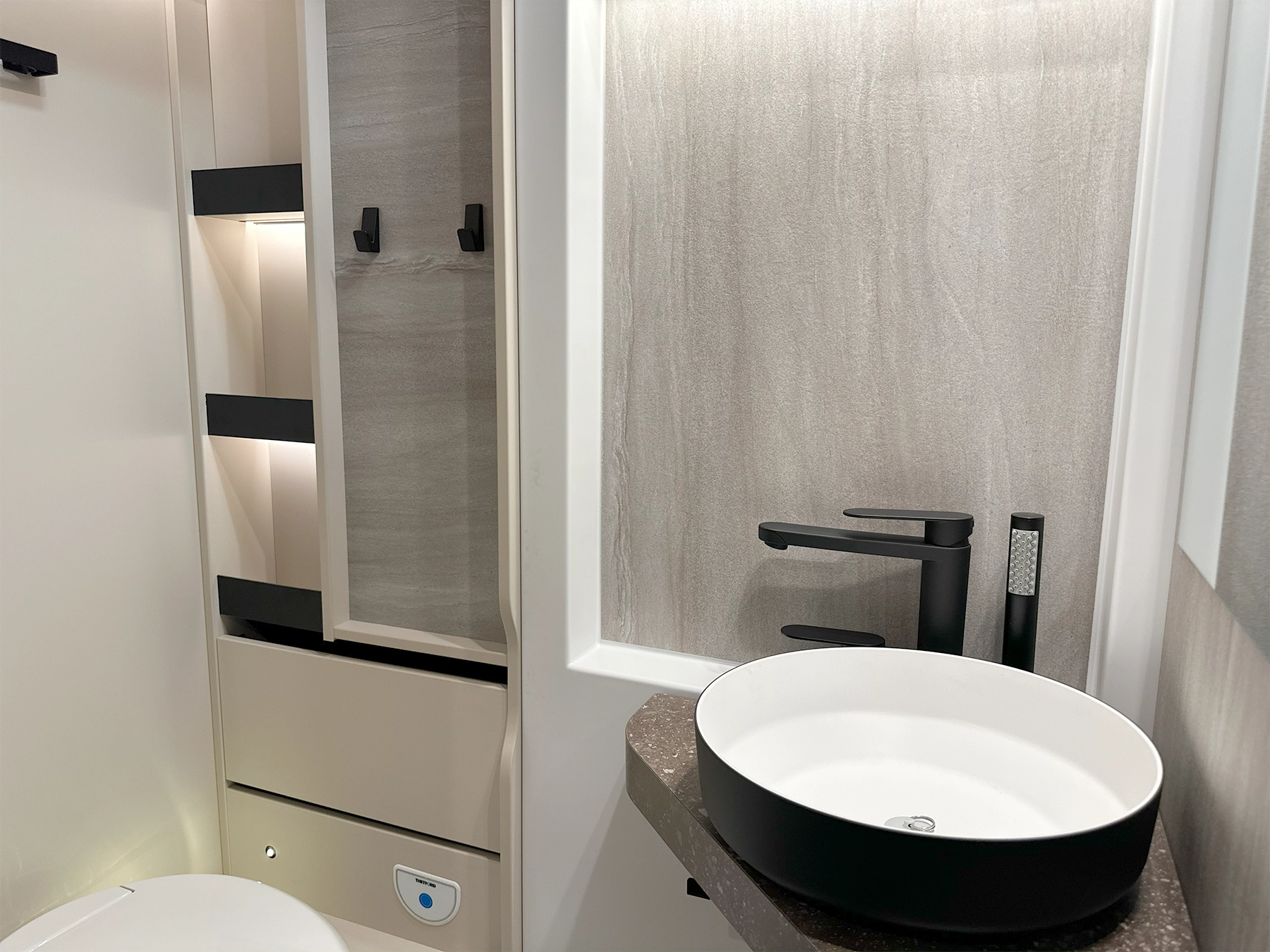 Burstner Signature 7.0 Bathroom Sink & Storage