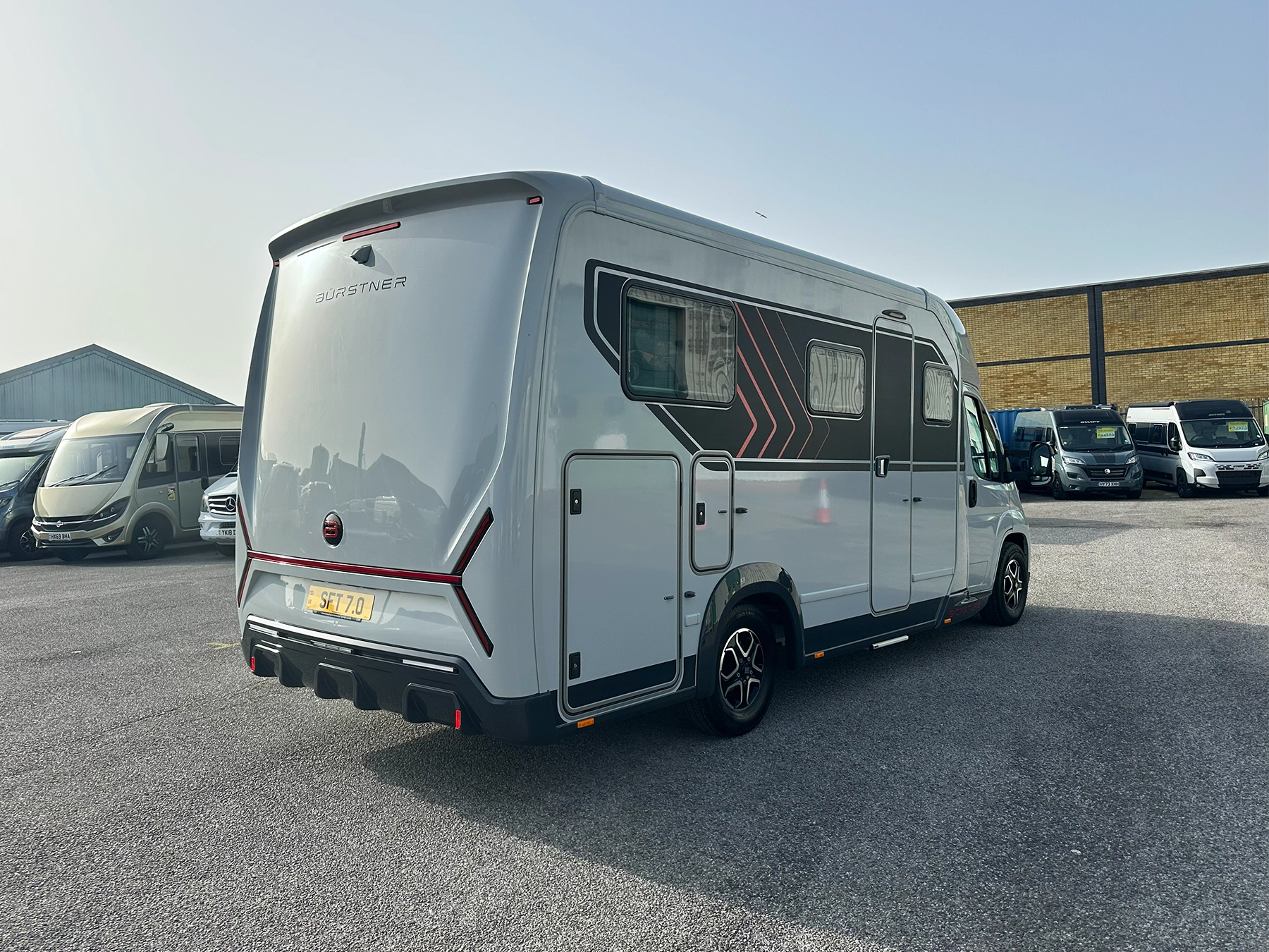 Burstner Signature 7.0 Exterior Rear Left Side