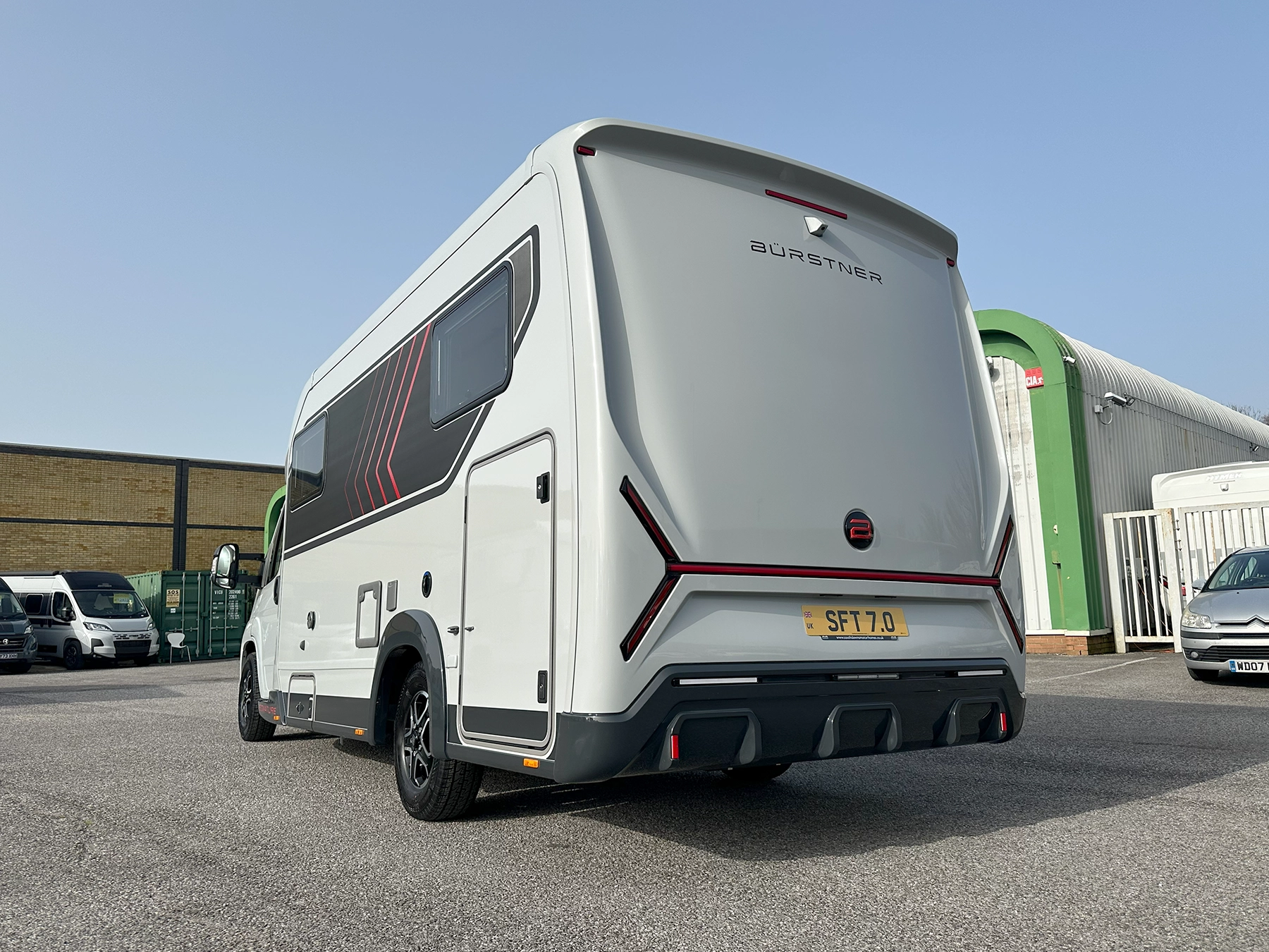 Burstner Signature 7.0 Exterior Rear Right Side