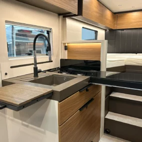 Burstner Signature 7.0 Kitchen Worktop Open