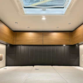 Burstner Signature 7.0 Overhead Storage & Skylight Bedroom