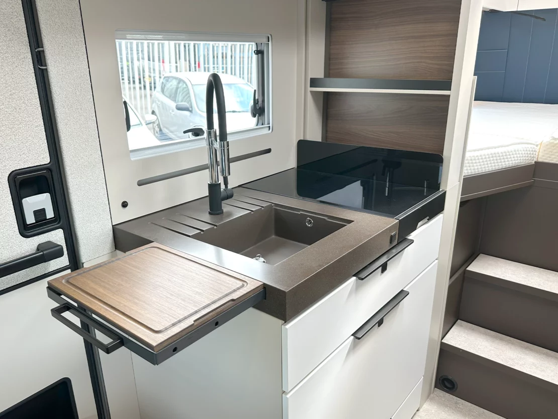 Burstner Signature 7.1 Kitchen Worktop Extended