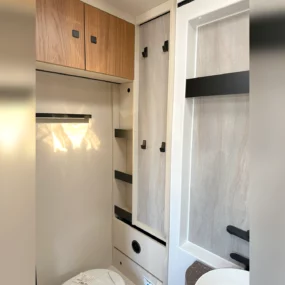 Burstner Signature 7.5 Bathroom Storage Wall
