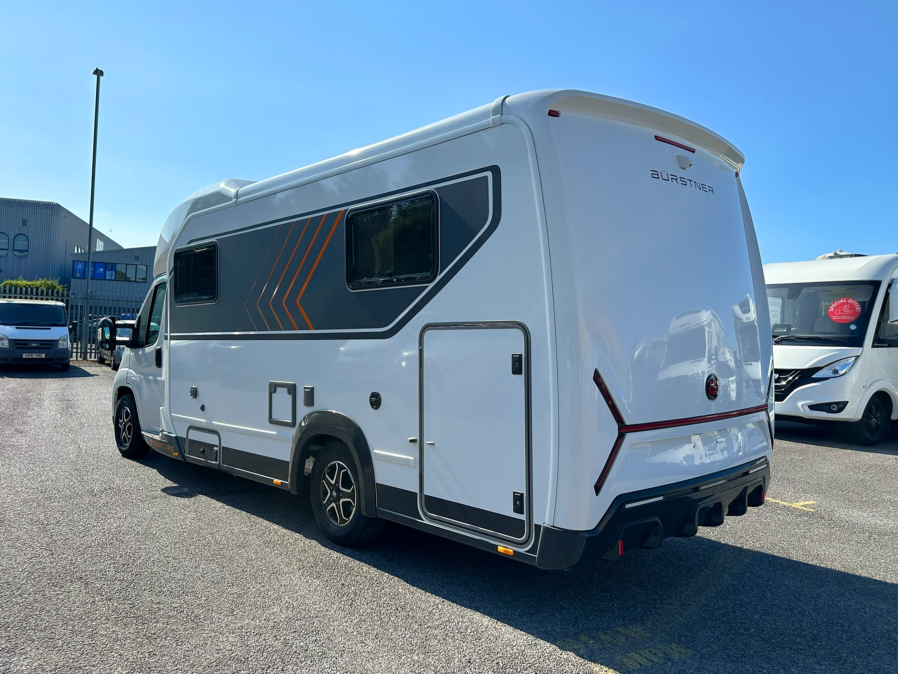 Burstner Signature 7.5 Exterior Rear Right Side