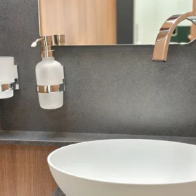 Carthago C1 Tourer T 145 RB LE Lightweight Bathroom Sink & Soap Dispensers