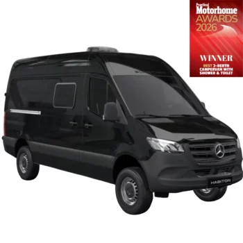 Burstner Habiton HMX 4x4 Campervan FO400064 - Exterior Front Right Black Winner