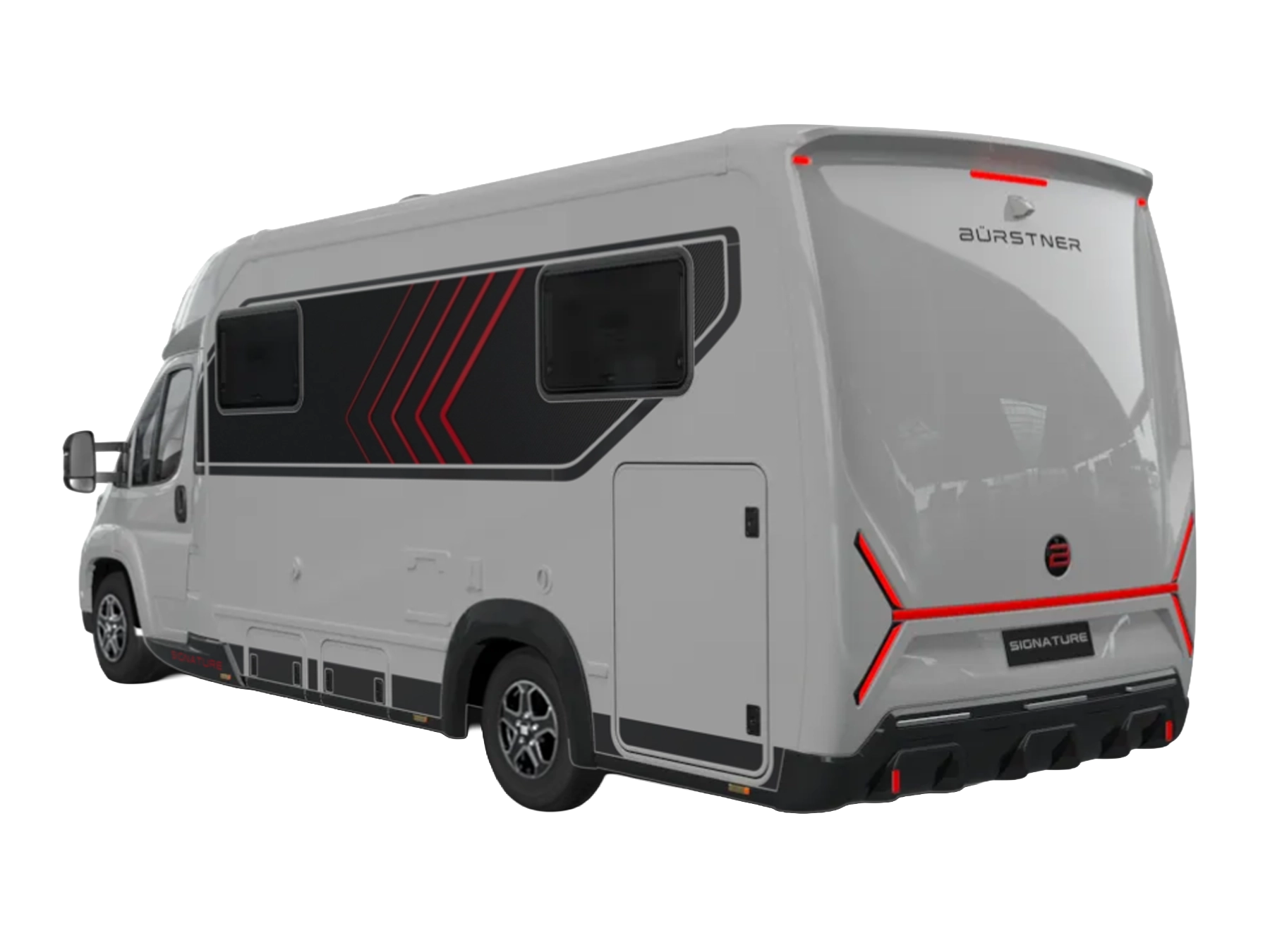 Burstner Signature 70 Motorhome 9717 - Exterior Rear Left