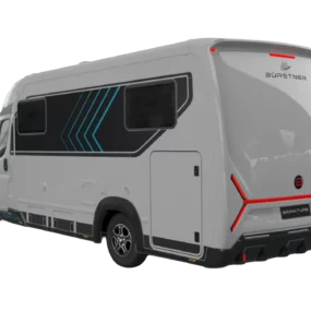 Burstner Signature 74 Motorhome 9718 - Exterior Rear Left