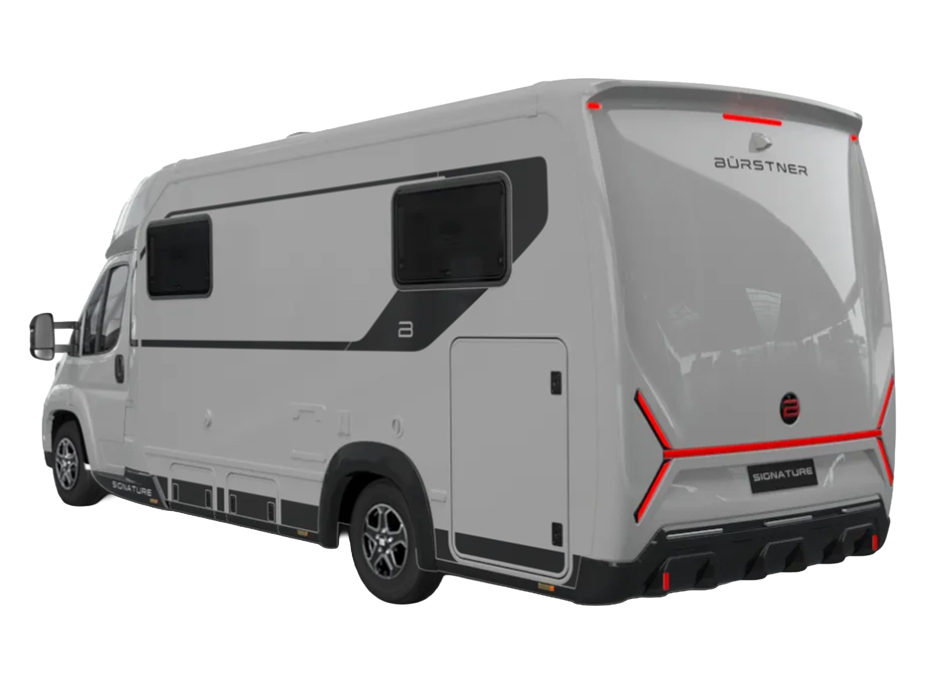 Burstner Signature 74 Motorhome 9722 - Exterior Rear Left