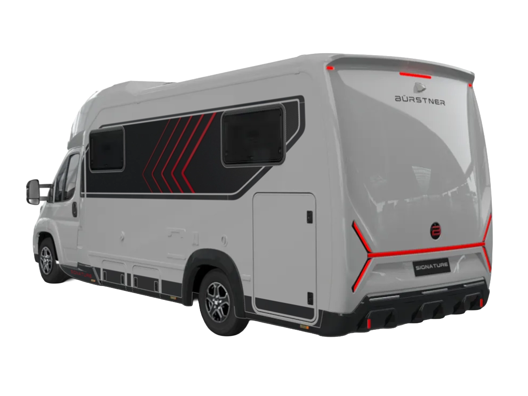 Burstner Signature 75 Motorhome 9725 - Exterior Rear Left