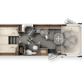 Carthago Chic C-line I 49 LE L Motorhome FO900080 - Interior Floorplan Layout