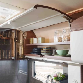 Carthago Chic C-line I 49 LE L Motorhome FO900080 - Kitchen Overhead Locker Open