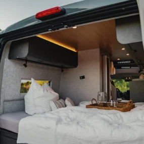 Hymer Redwood Campervan Core - Interior Explorer Bed Lifestyle 3