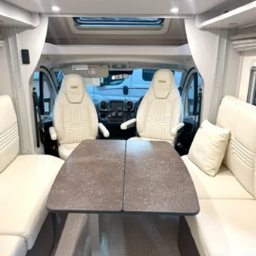 Burstner B66 684 TD Lounge Area Table Extended