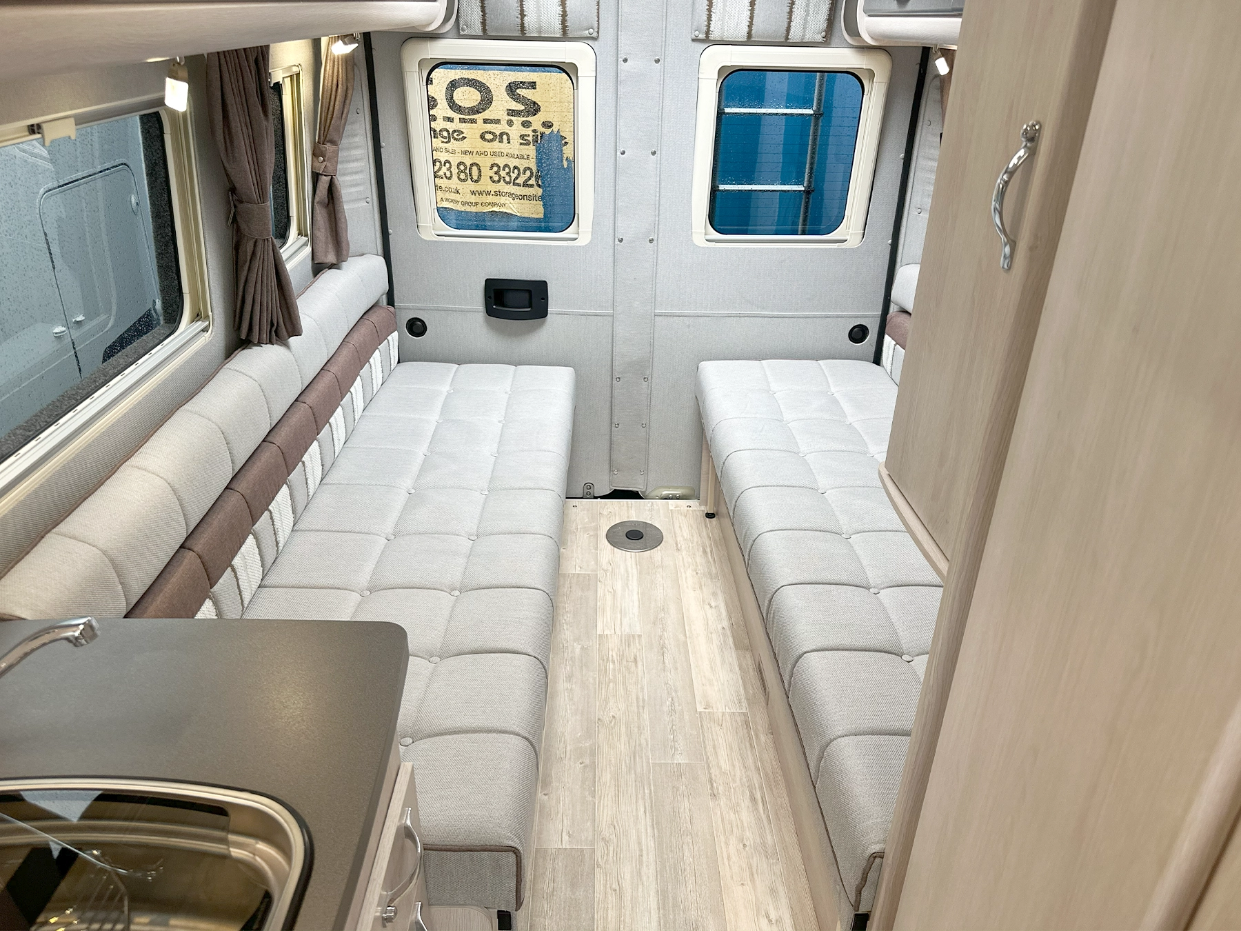Auto-Sleeper Warwick TV in Rear Lounge