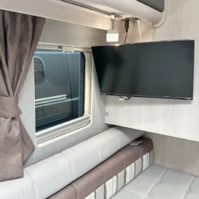 Auto-Sleeper Warwick TV in Rear Lounge