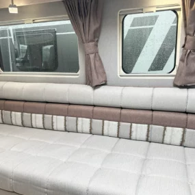 Auto-Sleeper Warwick TV in Rear Lounge Windows