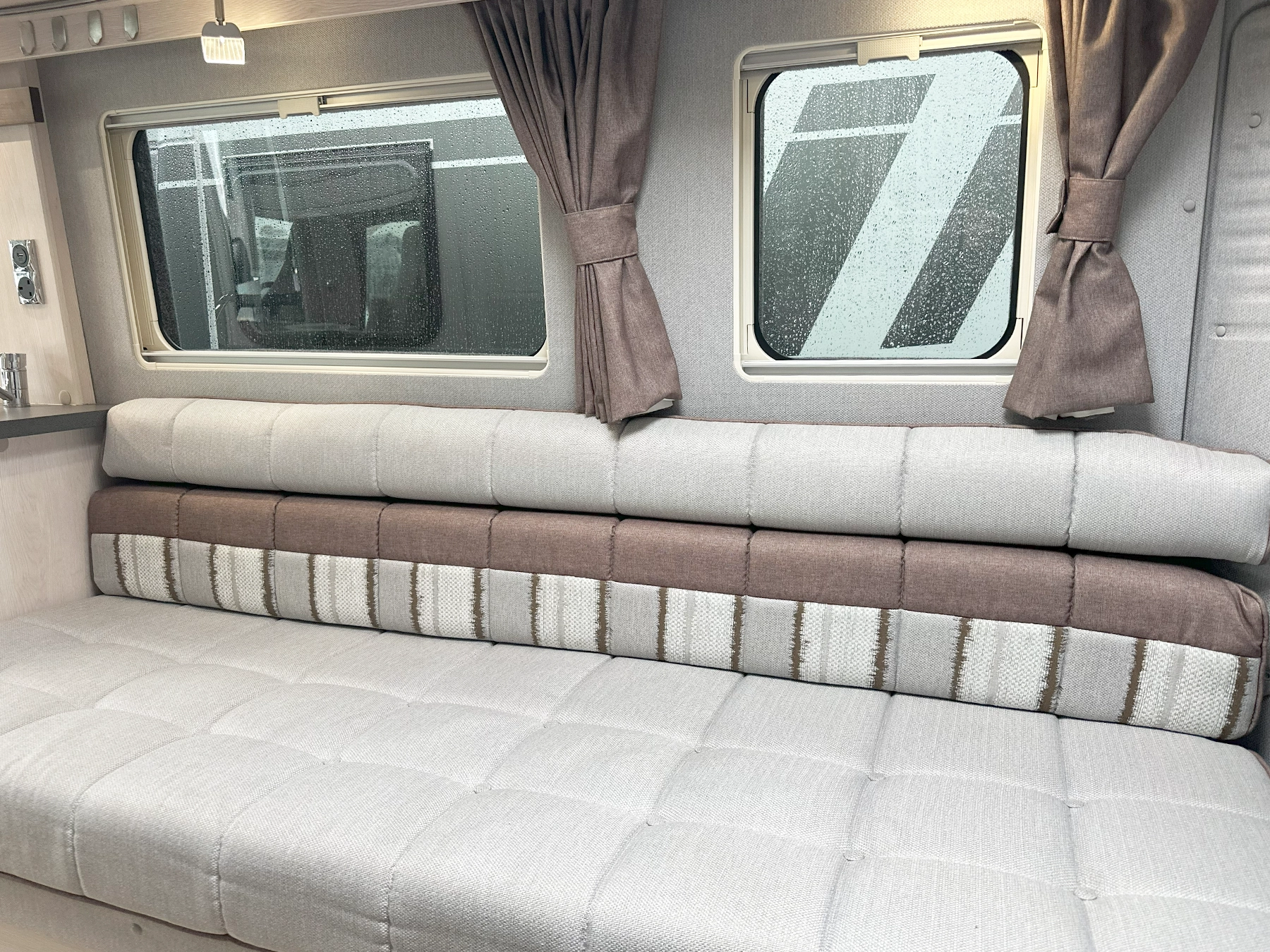Auto-Sleeper Warwick TV in Rear Lounge Windows