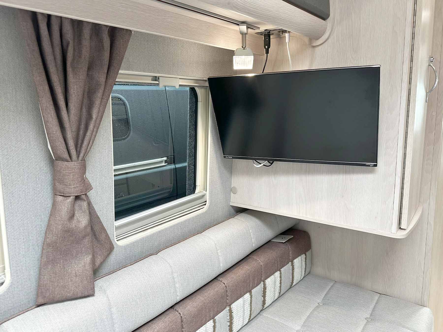 Auto-Sleeper Warwick TV in Rear Lounge