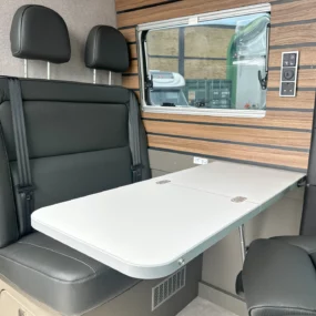 Hymer Grand Canyon S Xperience Pop Top Lounge Area Table ExtendedHymer Grand Canyon S Xperience Pop Top Lounge Area Table Extended