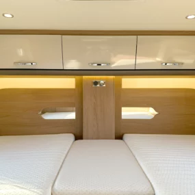 Burstner Lyseo TD 727 G Harmony Line Overhead Storage Bedroom