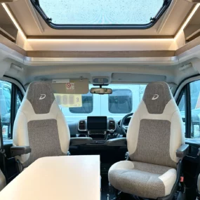 Dethleffs Eurostyle Swivel Cab Seats & Skylight