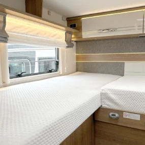 Dethleffs Eurostyle Twin Single Bedroom