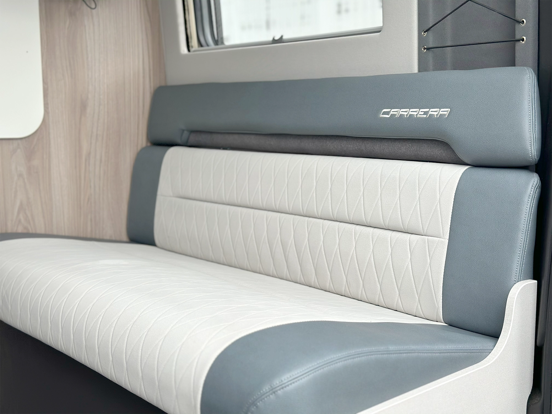 Swift Carrera 144 TV Rear Lounge Sofa Details