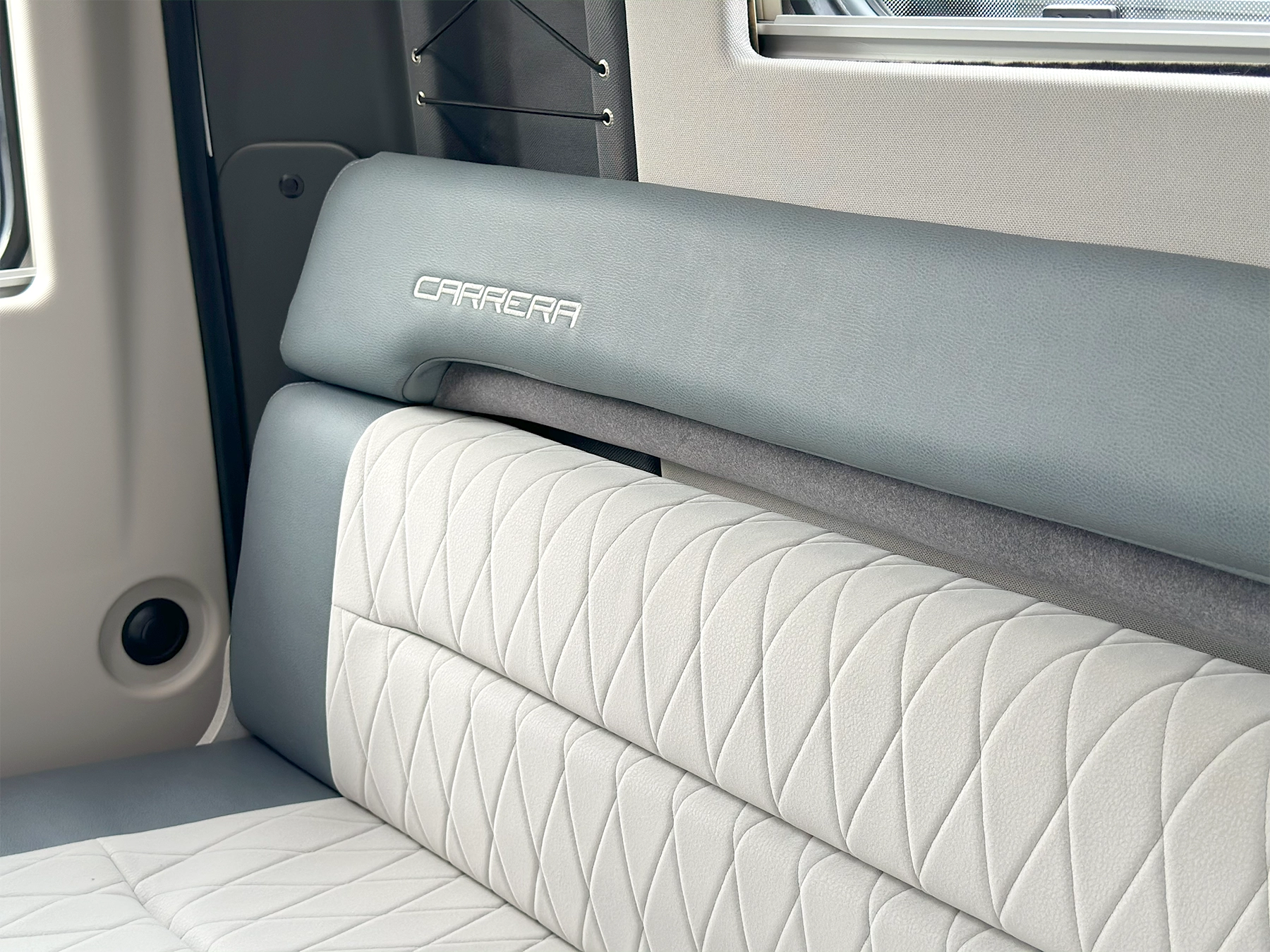 Swift Carrera 144 TV Rear lounge sofa
