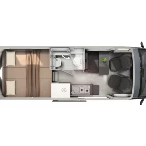 Hymer Grand Canyon S CrossTrail Campervan - Interior Floorplan Layout