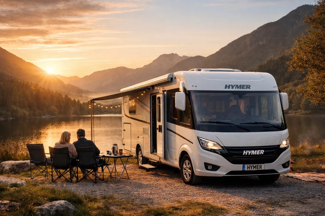 Sunset Motorhome Lake