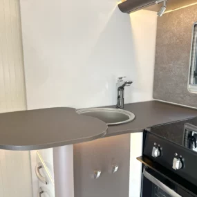 Burstner Lyseo TD 680 Harmony Line Kitchen Sink Worktop Extended