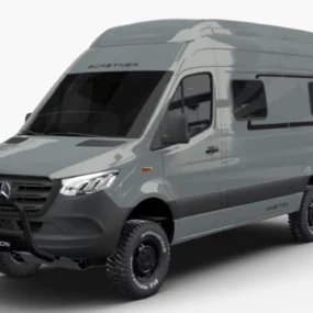 Burstner Habiton HMX 4x4 Pop-Top Campervan 13440 - Exterior Front Left