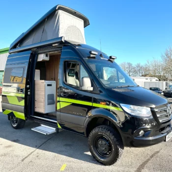 Hymer Grand Canyon S Crossover Campervan 13147 - Exterior Front Right Pop Top