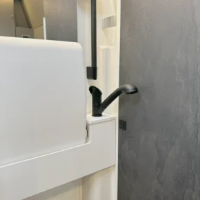Hymer Grand Canyon S CrossTrail 4X4 Bathroom Sink Folded Away