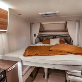 Burstner B66 684 TD Motorhome - Bed Drop Down