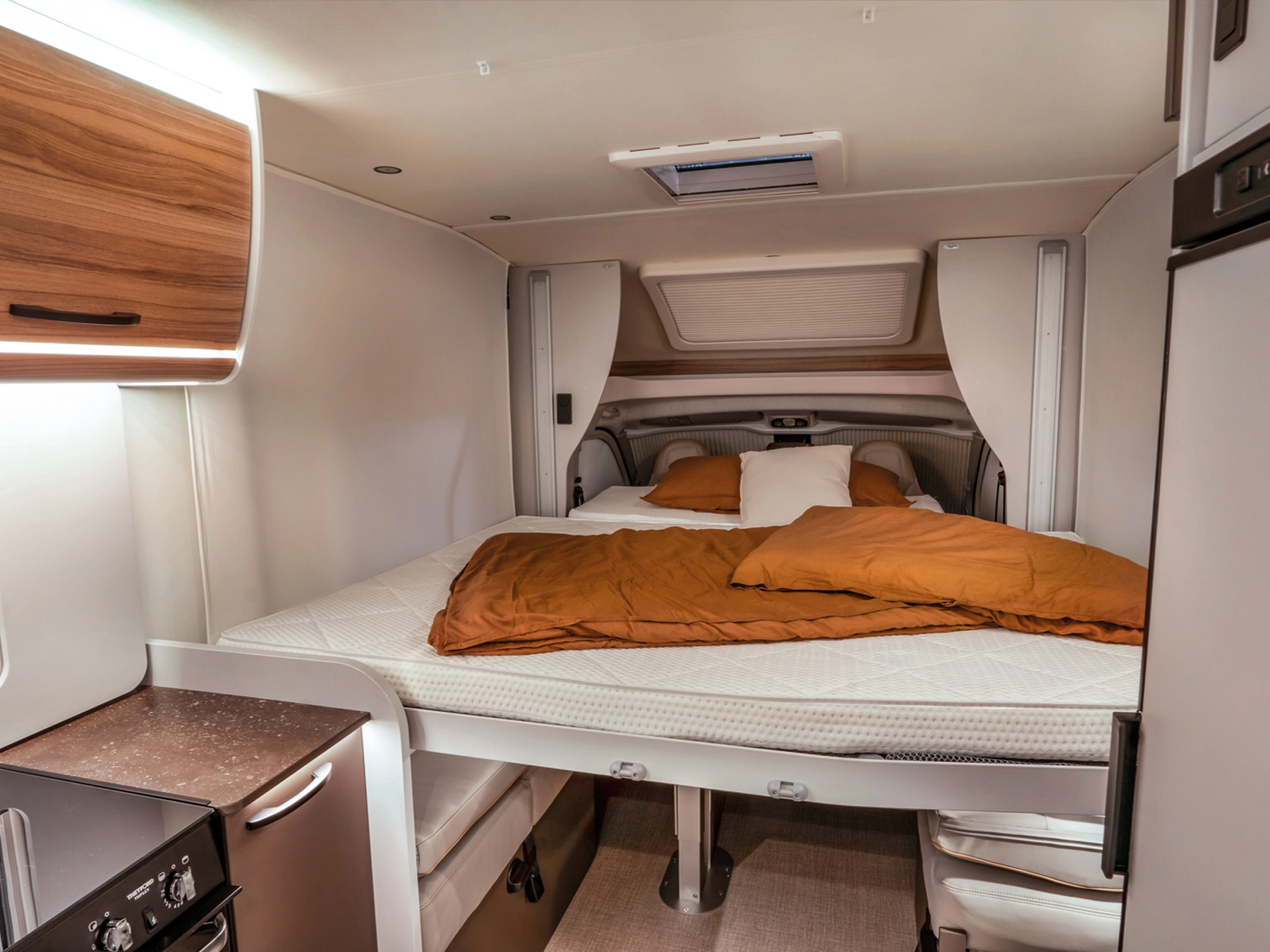Burstner B66 684 TD Motorhome - Bed Drop Down