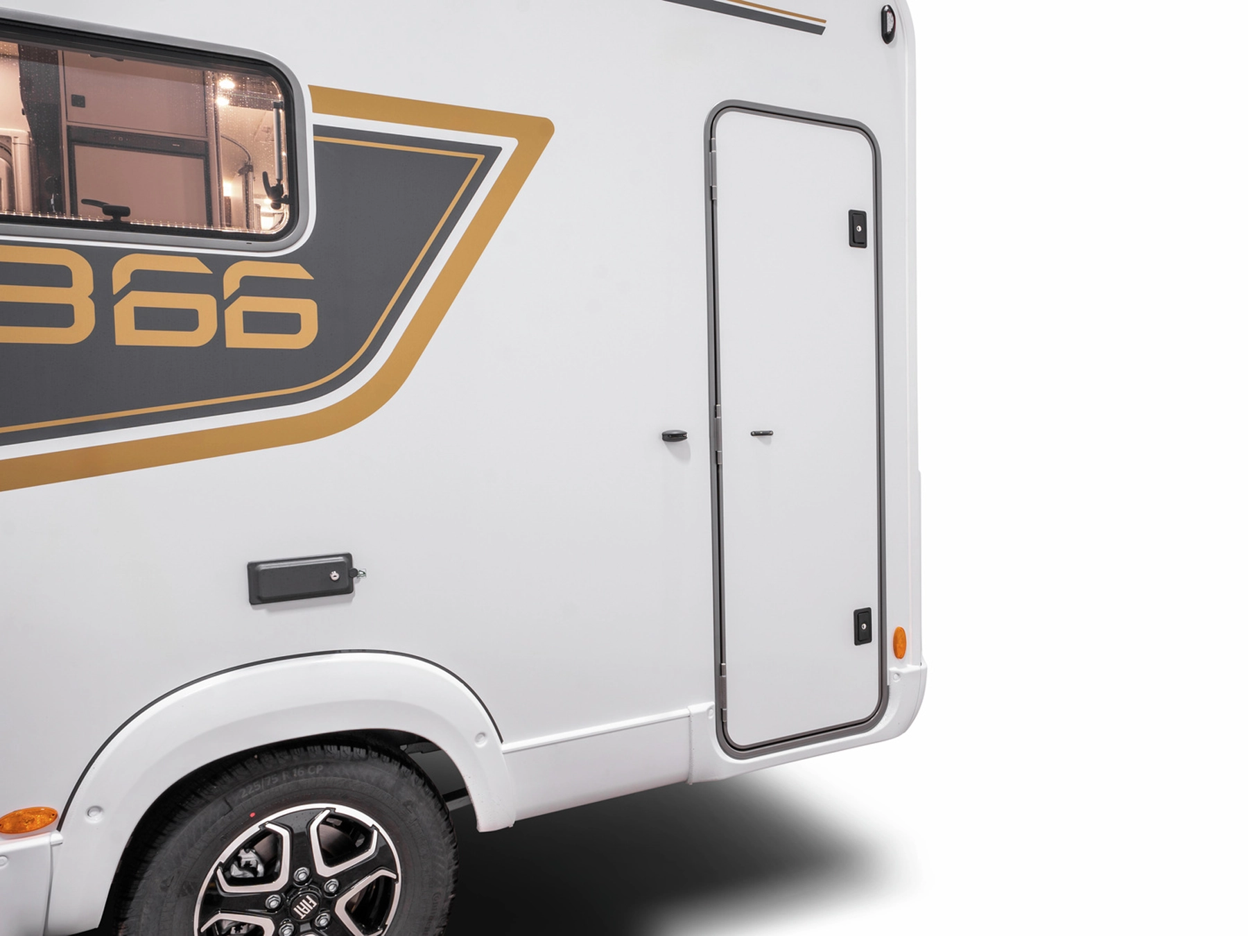 Burstner B66 684 TD Motorhome - Exterior Garage Door