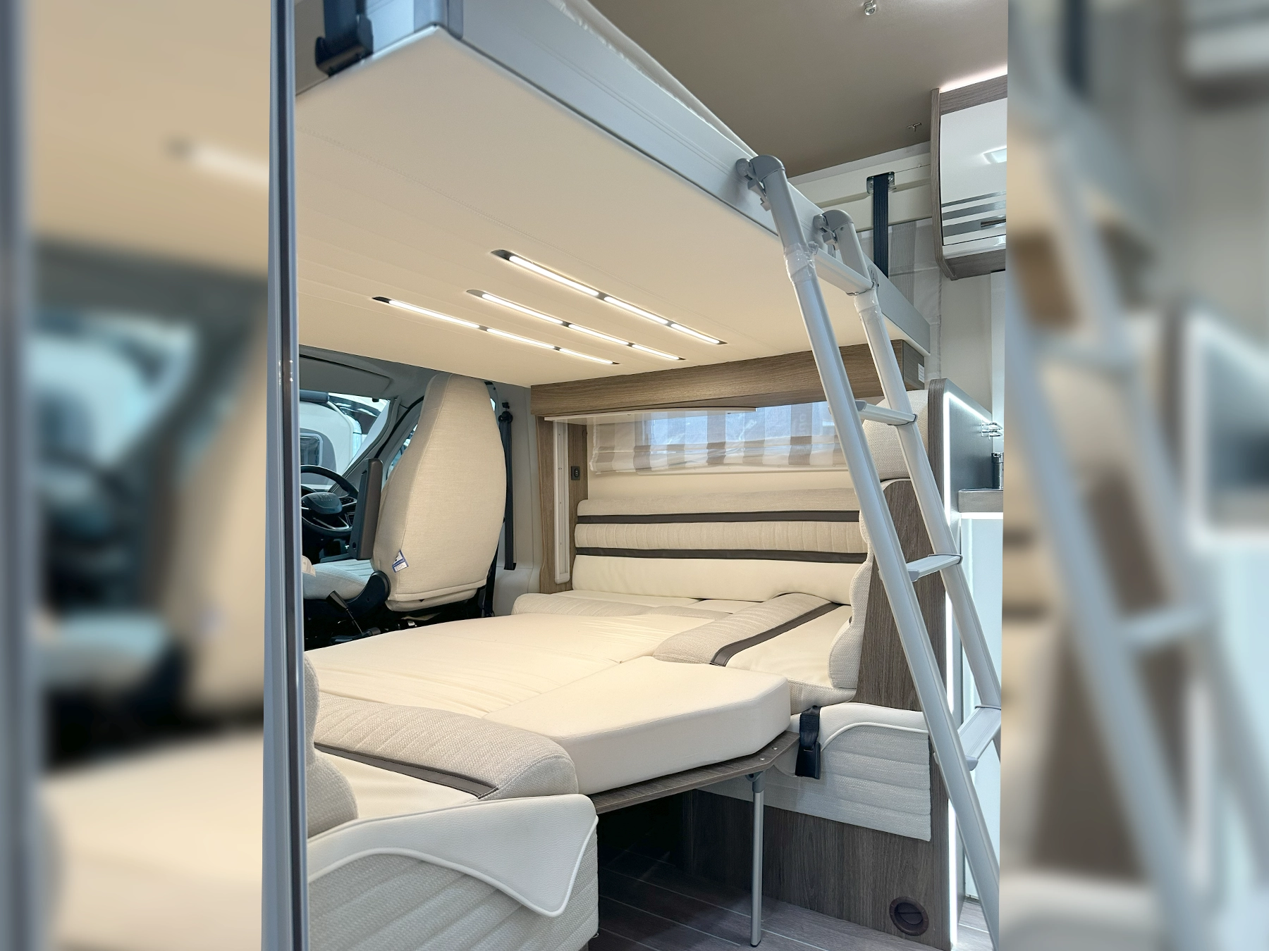 Roller Team T-Line 590 Bed Conversion & Drop Down Bed Step Ladder